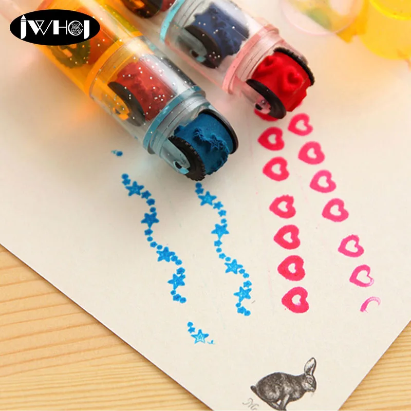 3 шт./компл. комбинированные ручки форма наборы штампов цикл Ролик Штамп Дети DIY