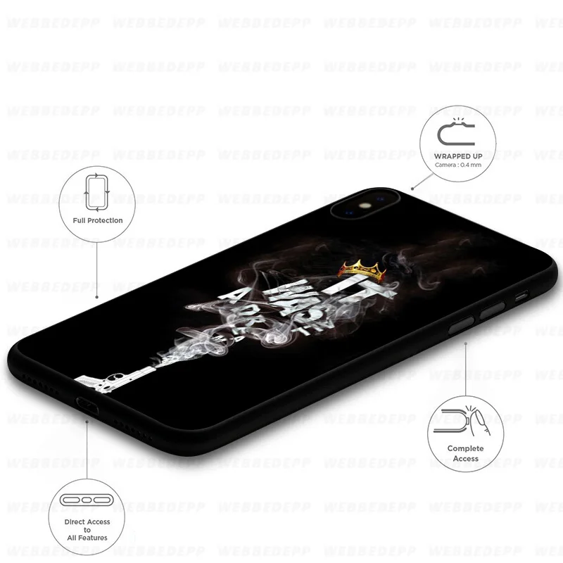 WEBBEDEPP Мягкий силиконовый чехол для сигарет не курит iPhone 11 Pro Xr Xs Max X или 10 8 7 6 6S Plus 5 5S