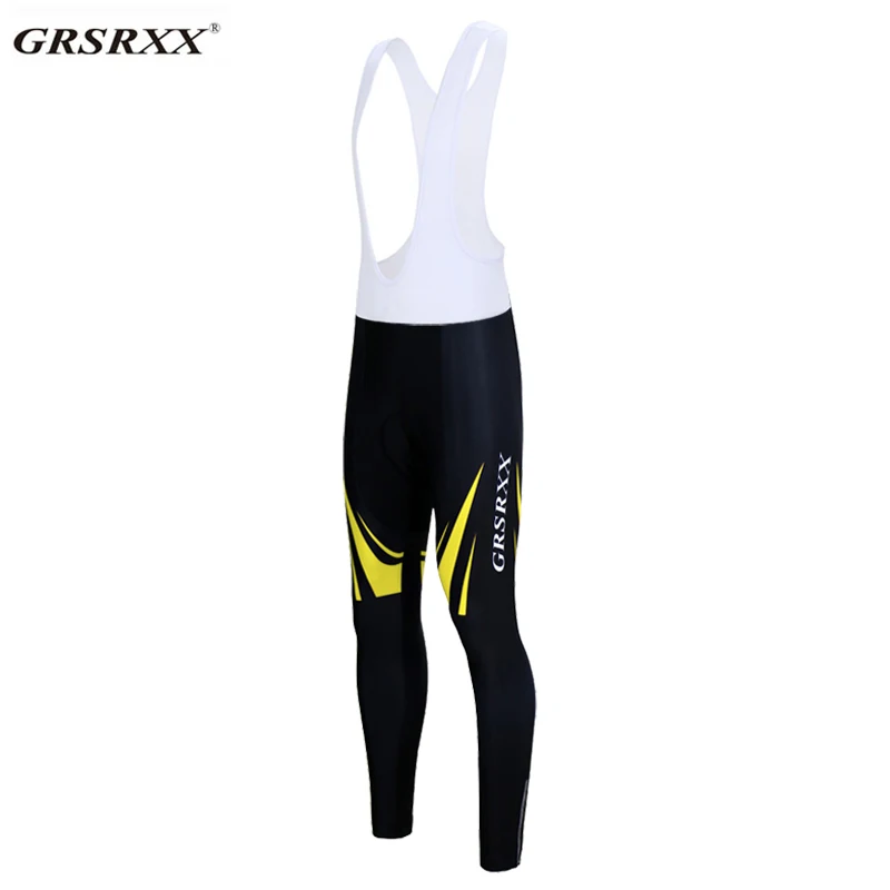 cycling bib shorts GRSRXX зимние велосипедные Комбинезоны для горного велосипеда плотные термофлисовые велосипедные штаны с 3D гелевой подкладкой - Цвет: cycling bib shorts