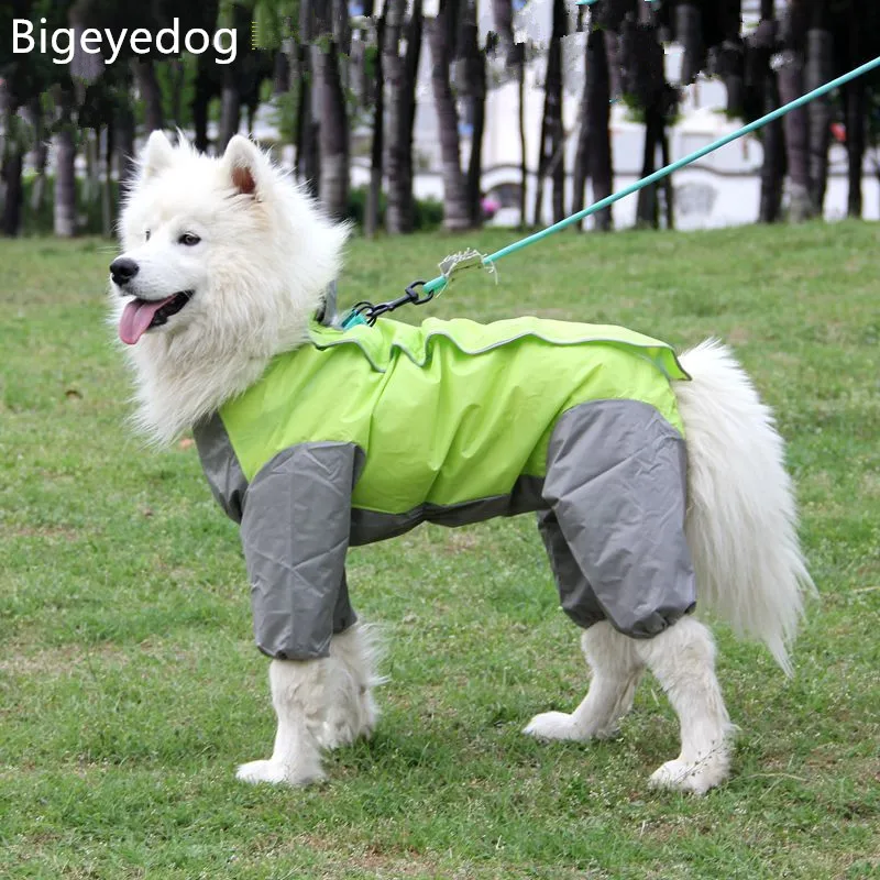 Bigeyedog собачья дождевик Пудель Шнауцер Pet водонепроницаемая одежда для собак