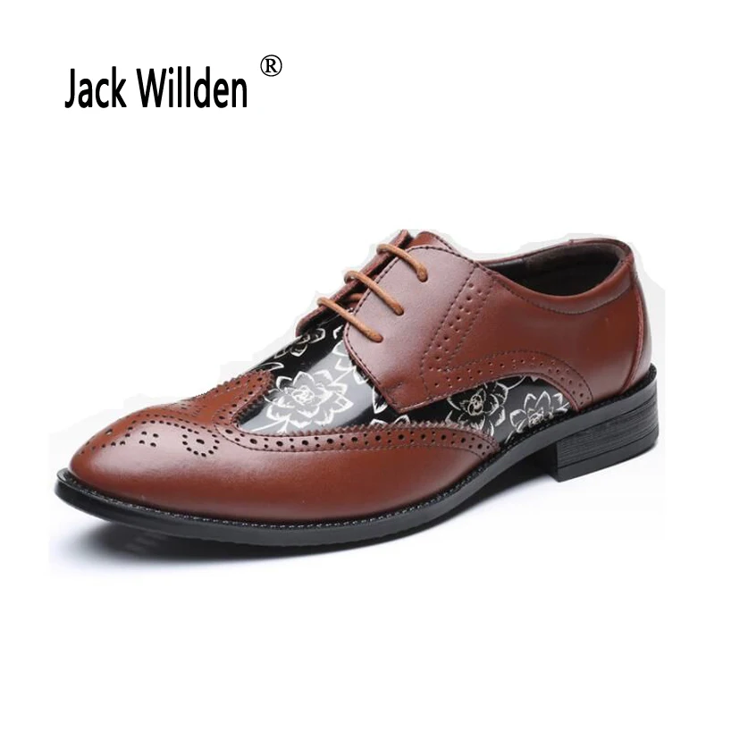 Jack Willden/Большие размеры 38-48 роскошный стиль формальные мужские полуботинки в