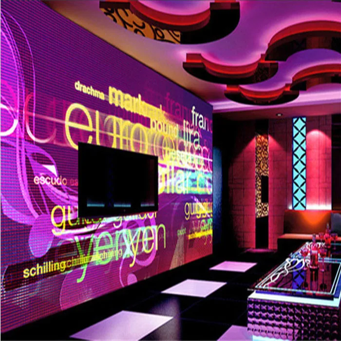 3D стереоскопические обои Золотое время отель КТВ фон настенная бумага микрофон К