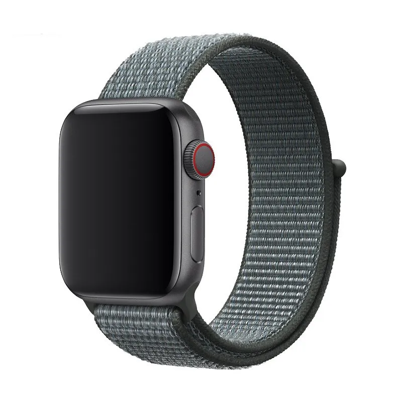 Спортивный нейлоновый ремешок для Apple Watch, ремешок 40 мм, 44 мм, ремешок для iWatch серии 1, 2, 3, 4, цветные сменные ремешки для часов 38 мм, 42 мм - Цвет ремешка: NEW Grey and Grey