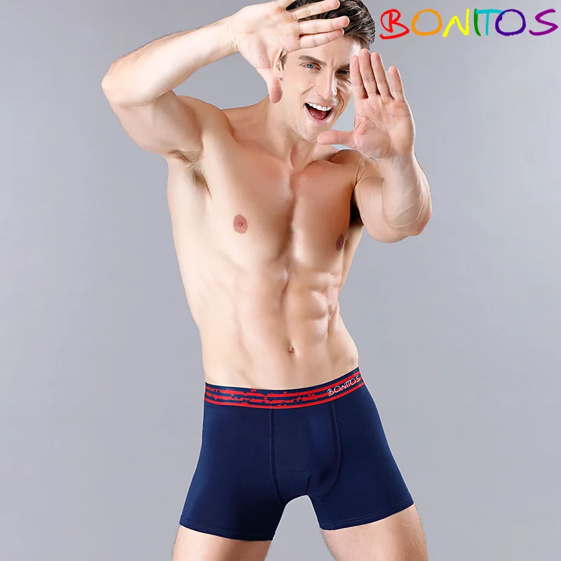 B1 Navy Blue Boxer Shorts Men Underwear Male Mens Underwear Boxers Homme Boxer Men Cotton Boxershorts Cueca Calvin Underpants Man Kilot Gift - Цвет: B1 Navy Blue