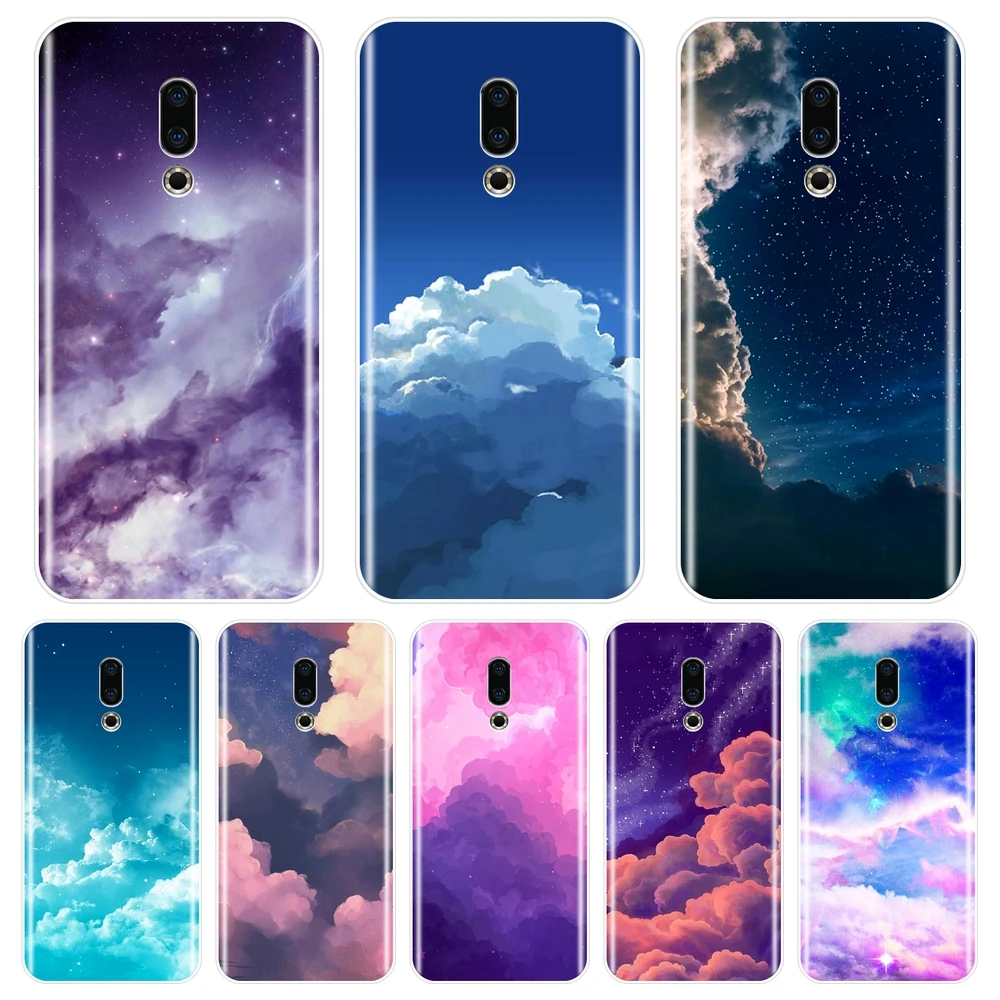 Фото Задняя крышка для Meizu U10 U20 Pro 6 7 Plus Cloud Star Sky эстетический Мягкий силиконовый чехол Задняя крышка для Meizu U10 U20 Pro 6 7 Plus Cloud Star Sky эстетический Мягкий силиконовый чехол