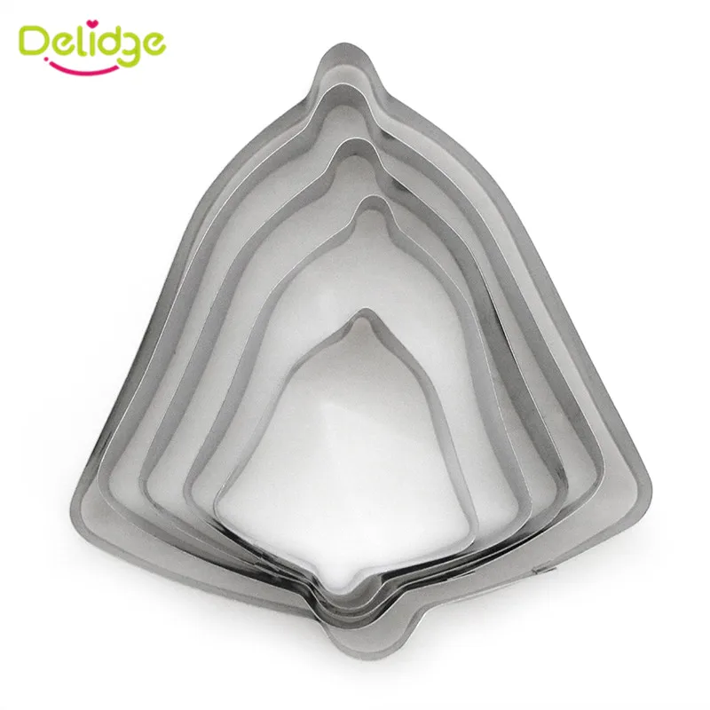 Delidge 5 шт./компл. колокол Форма Нержавеющая сталь формочки для печенья 3D Fondant(сахарная) торт форма для выпечки бисквита формы для выпечки Инструменты