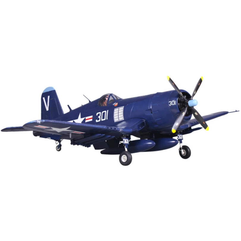Радиоуправляемый самолет FMS 1400 мм 1 4 м F4U Corsir Blue 6CH с откатными щитками
