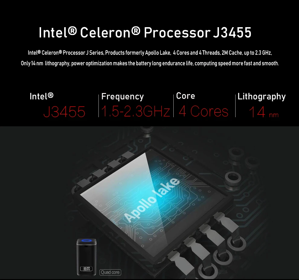 AMOUDO 15,6 дюймов 6 ГБ ОЗУ+ 256 ГБ SSD+ 1 ТБ HDD система Windows 10 1920*1080 FHD ips экран Intel J3455 процессор ноутбук компьютер