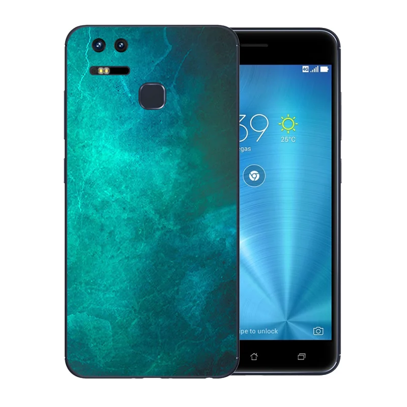 Luxury Flexible 5.5 inch For Asus Zenfone 3 Zoom ZE553KL Phone Cases Soft TPU Silicone Coque Color Stone Pattern Slim Back Cover |