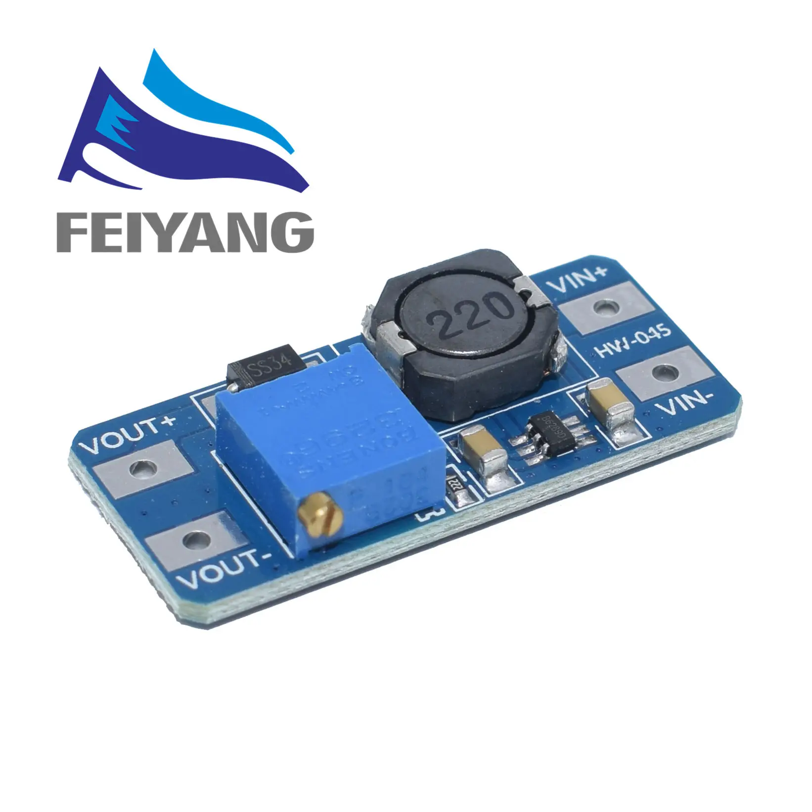 MT3608 1 шт. MT3608 2A Max DC-DC Повышающий Модуль питания усилитель мощности 3-5 в до 5 В/9 В/12 В/24 В - Цвет: MT3608