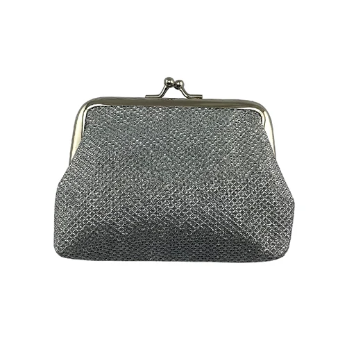 Silver BELLO TUTTI, маленький кошелек для монет, Женский кошелек, кошелек из полиэстера, Женский чехол, кошелек для монет, держатель для карт, мини-клатч, сумка для денег - Цвет: Silver