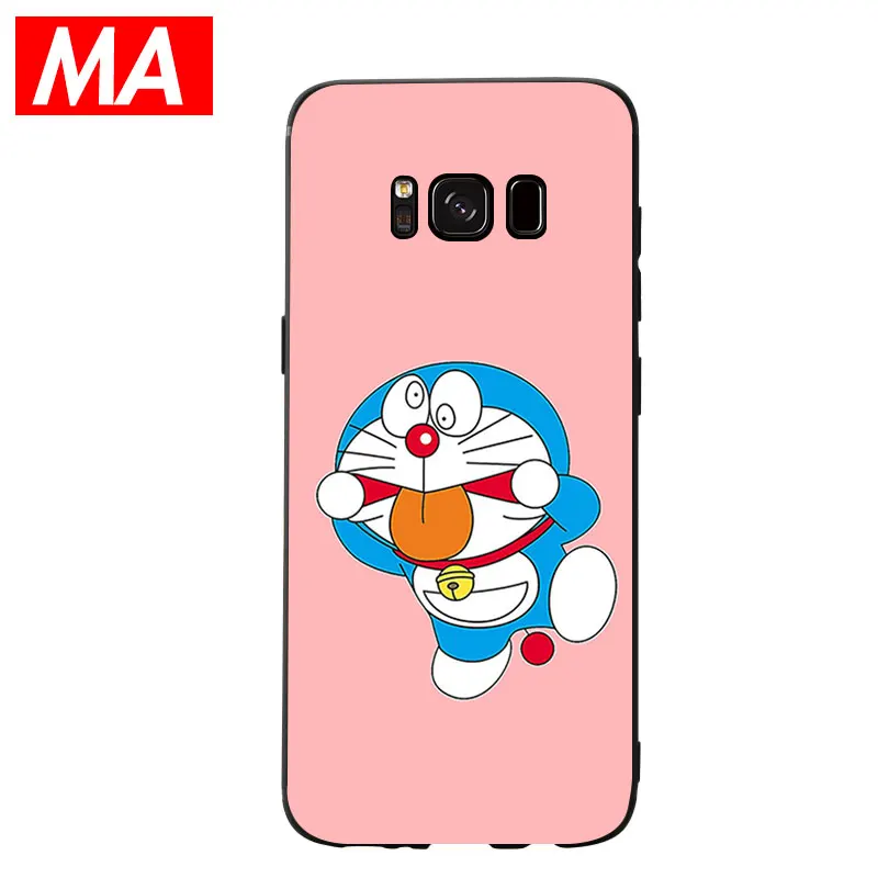 МА милый простой розовый мультфильм Doraemon чехол для телефона Сверхтонкий Мягкий