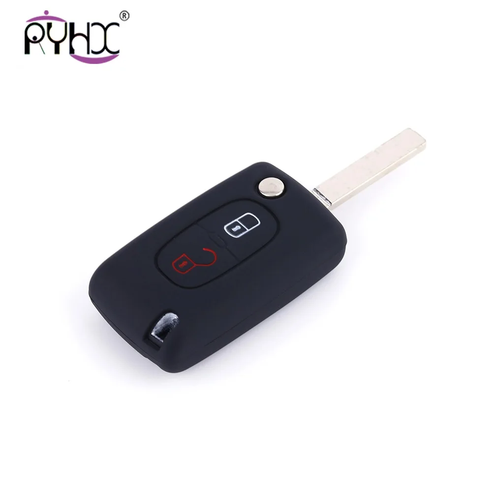 Для peugeot 807 407 308 307 207 CC SW черный 2 кнопки мягкий силиконовый резиновый