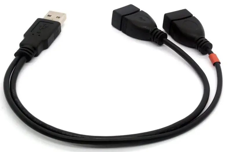 Кабель-разветвитель LBSC USB 2 0 1-2 Y Type A (штекер) на два (гнездо) кабель для