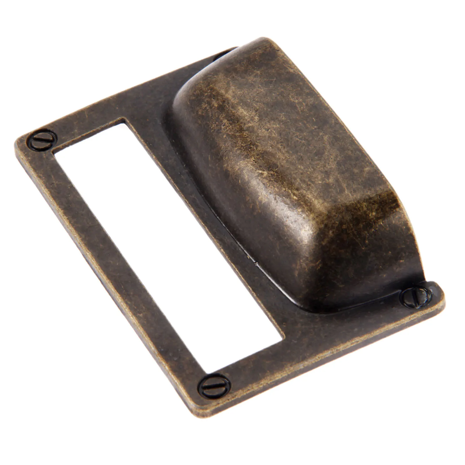 1Pc 81x51mm Antique Furniture Handles Kitchen Drawer Cabinet Door Cupboard Shell Label Tag Pull Handle Knob Card Holder | Обустройство