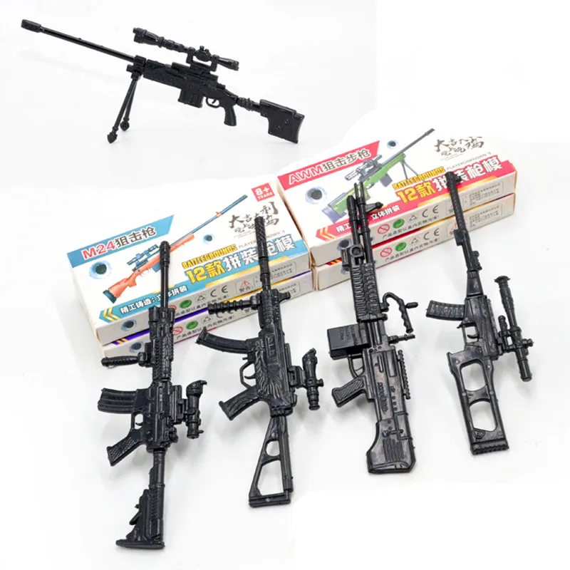 

Mini Toy Gun Model 3D DIY Jigsaw Puzzle Soldier Weapon Children's Military Intelligence Assembly Parent-Child Interactive Game