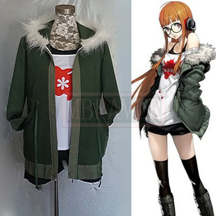 Новый аниме Persona 5 футаба Сакура косплей костюм полный комплект на заказ|persona 5|sakura