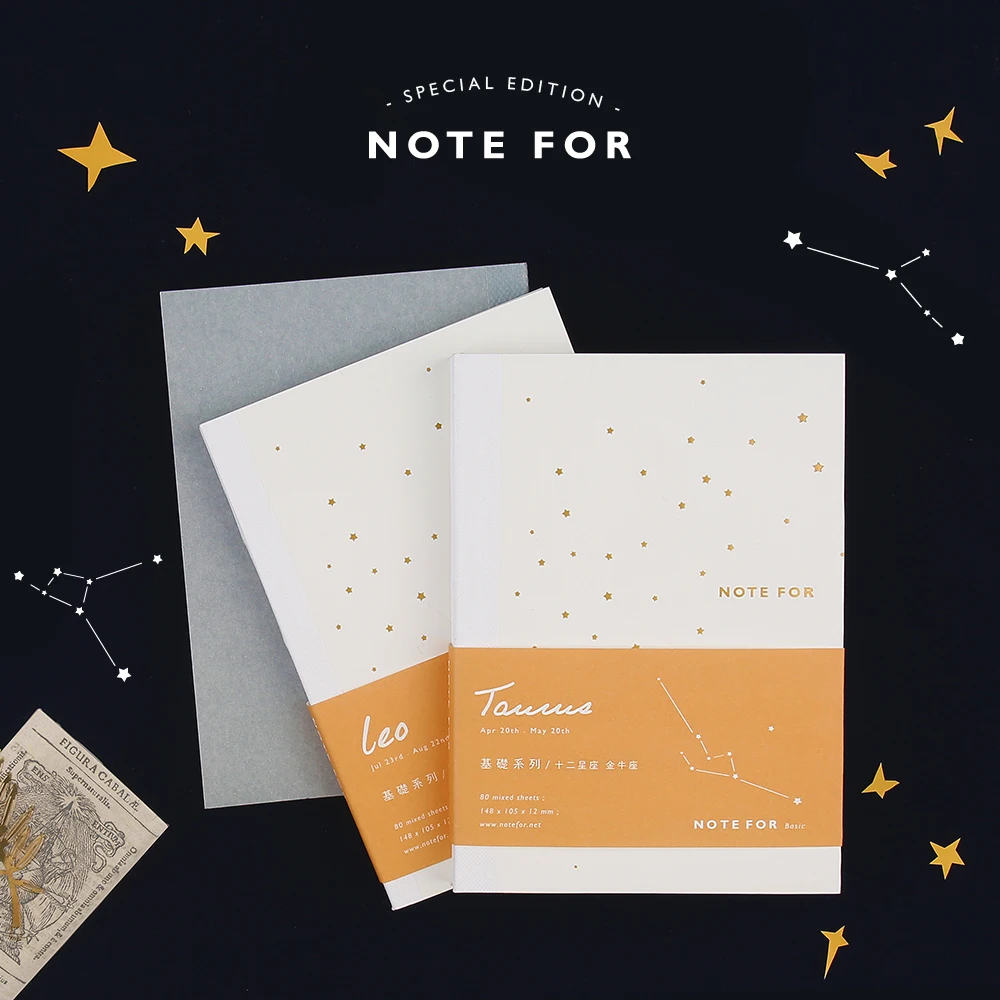 A6 Constellation Hobo Notebook Inner Blank Grid Lines Pages Journal Note Book Refiller Paper Planner Diary Cute Stationery | Канцтовары
