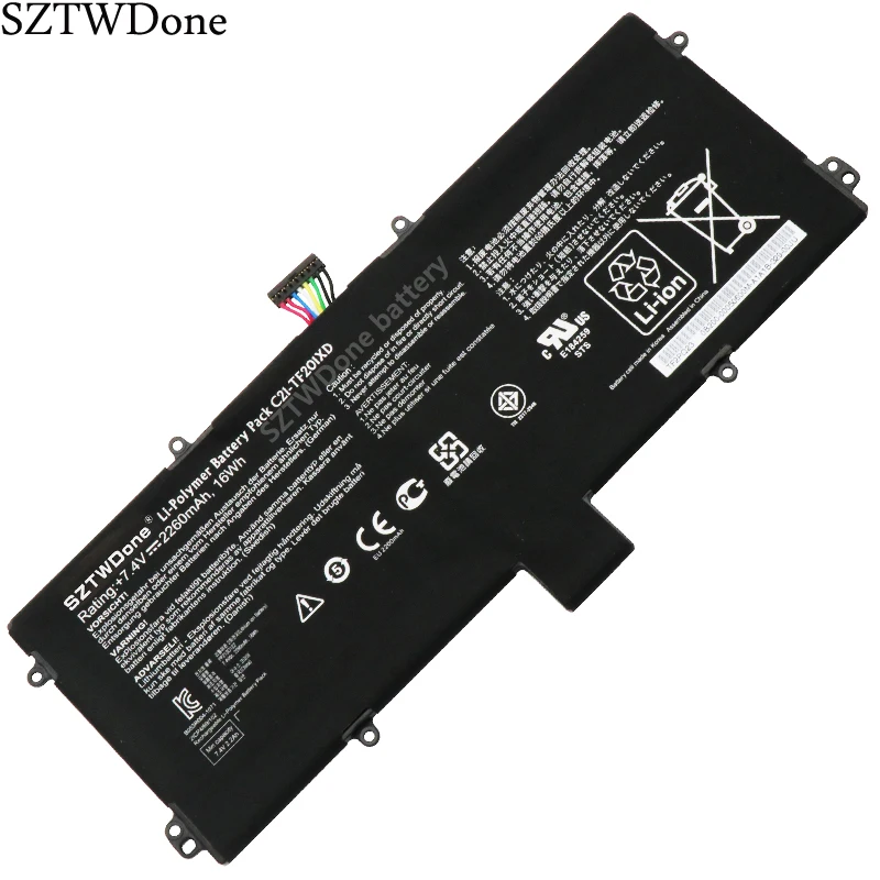 SZTWDone C21-TF201XD Аккумулятор для ноутбука Asus Eee Pad TF201 TF201XD 7,4 V 2260 мА/ч, 16WH
