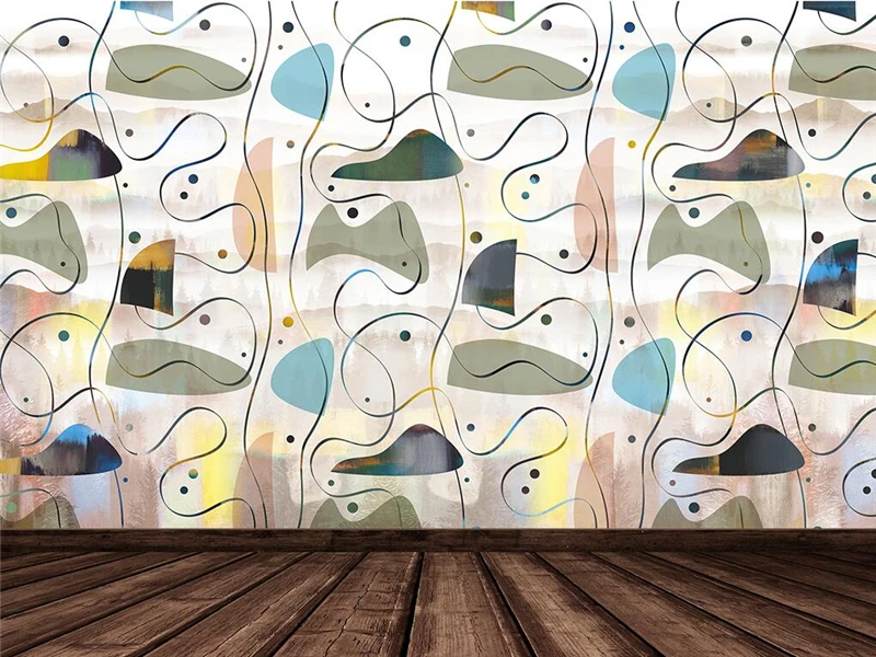 

Custom Photo Wall Mural Wall Sticker New Chinese Ink Wallpaper Landscape 3D Wall Murals Wallpaper Abstract Home Decor Wall Mural