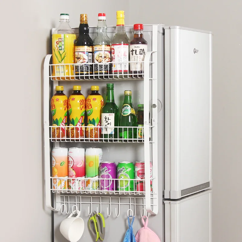 Плоская железная стойка с боковыми стенками большой емкости для холодильника