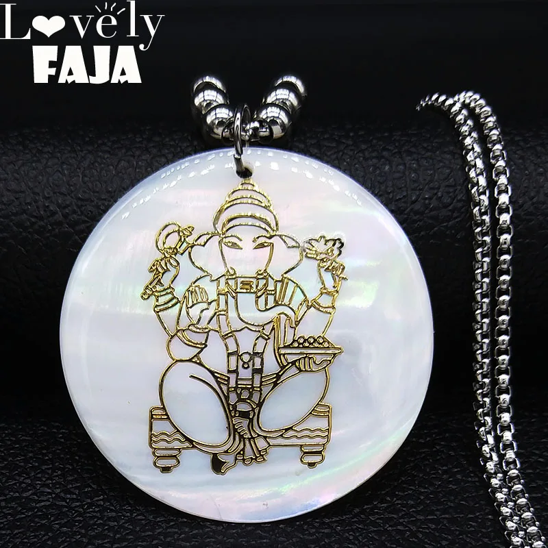 2022 модное ожерелье со слоном и Богом из нержавеющей стали цепочка женское