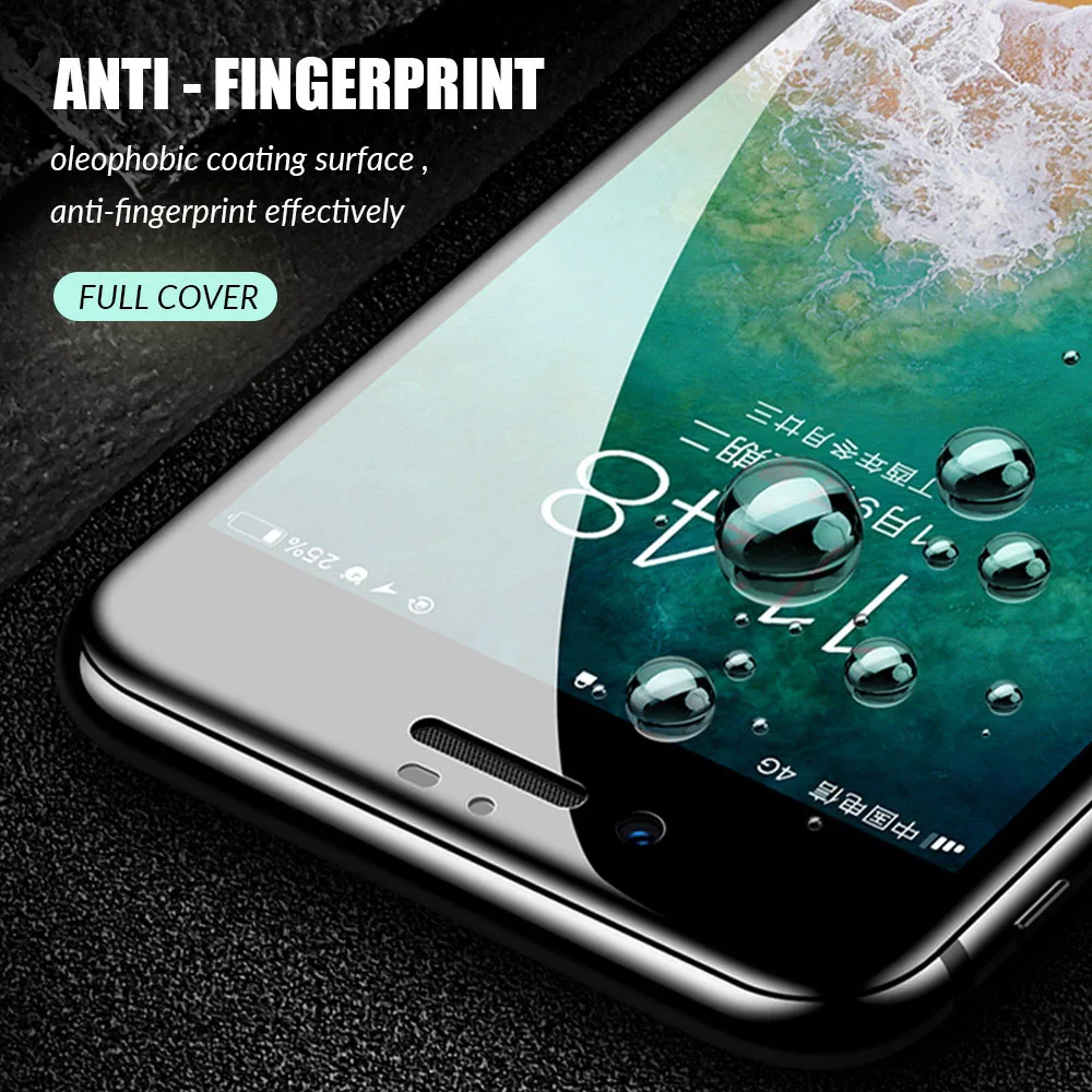 Изогнутое защитное стекло 9D для iPhone 11 X XS XR Pro Max 6 6S 7 8 Plus защита экрана закаленное