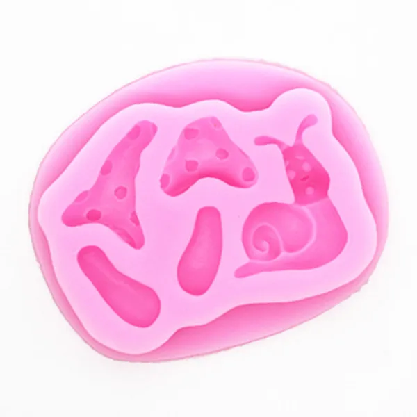 Опт/розница бесплатная доставка P230 Грибная Улитка шоколадная форма для