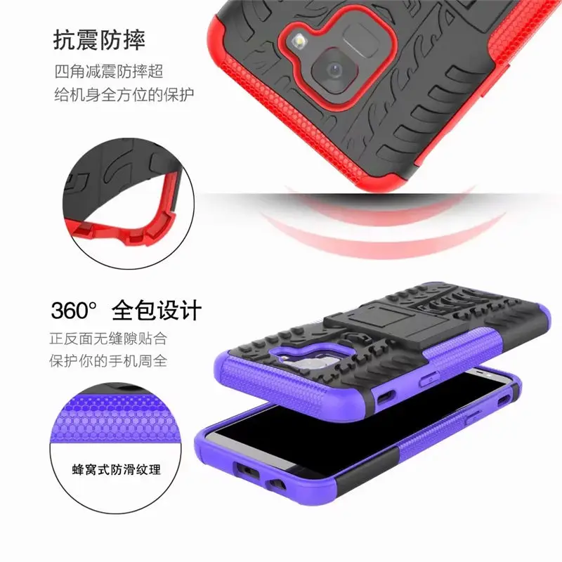 For Samsung Galaxy J4 2018 case Hybrid Heavy Duty Armor Shockproof TPU + PC Hard Silicon Cover J6 Rugged Coque | Мобильные телефоны