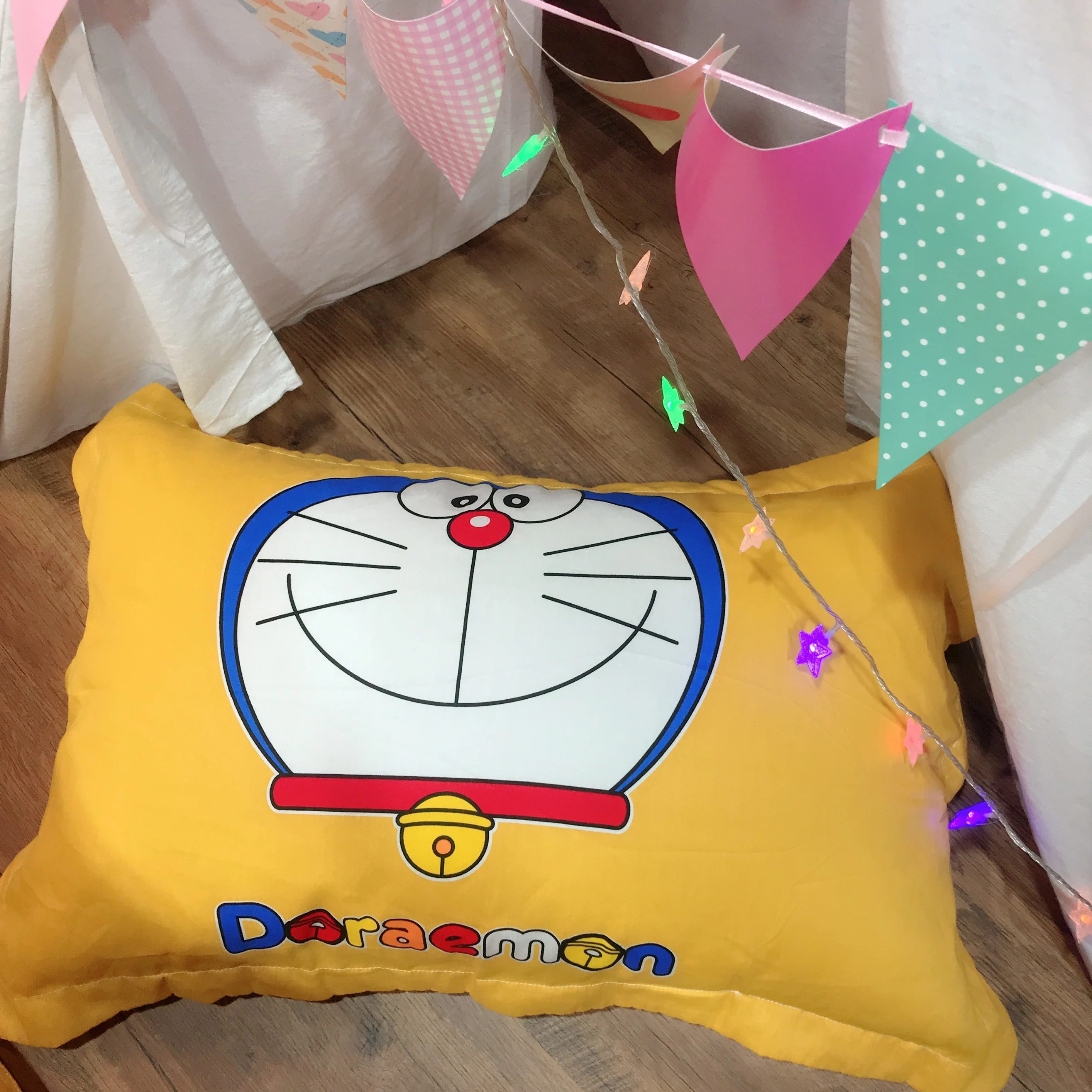 Комплект постельного белья с рисунком Doraemon для мальчиков 100% хлопковое стеганное
