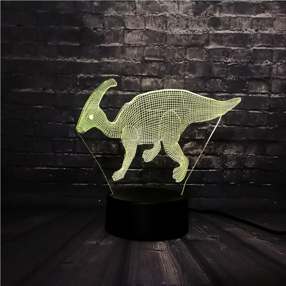 Новинка акриловый 3D динозавр Парк Юрского периода паразолеф светодиодный