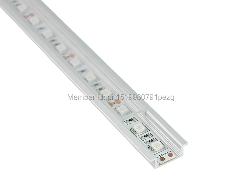 10 x 1M Sets/Lot T type Anodized led lichtleiste alu profil and AL6063 led aluleiste for recessed floor lighting