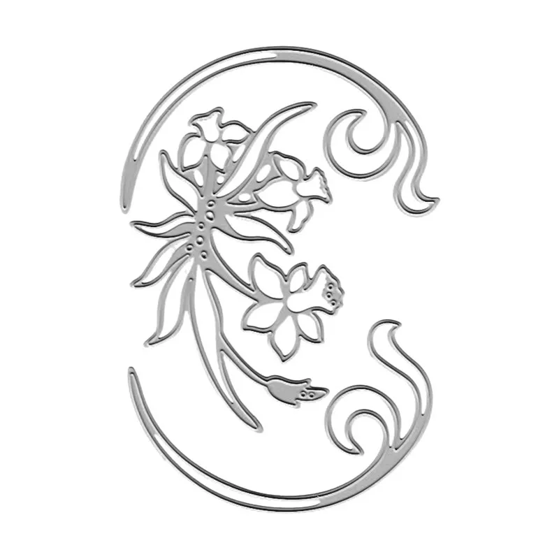 YaMinSanNiO Daffodil и Вертлюги штампы цветок Металл резка для скрапбукинга карты делая