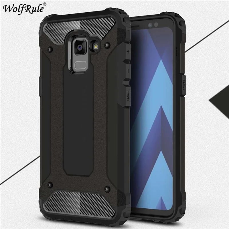 WolfRule чехол для телефона Samsung Galaxy A8 2018 противоударный силиконовый + пластиковый A530