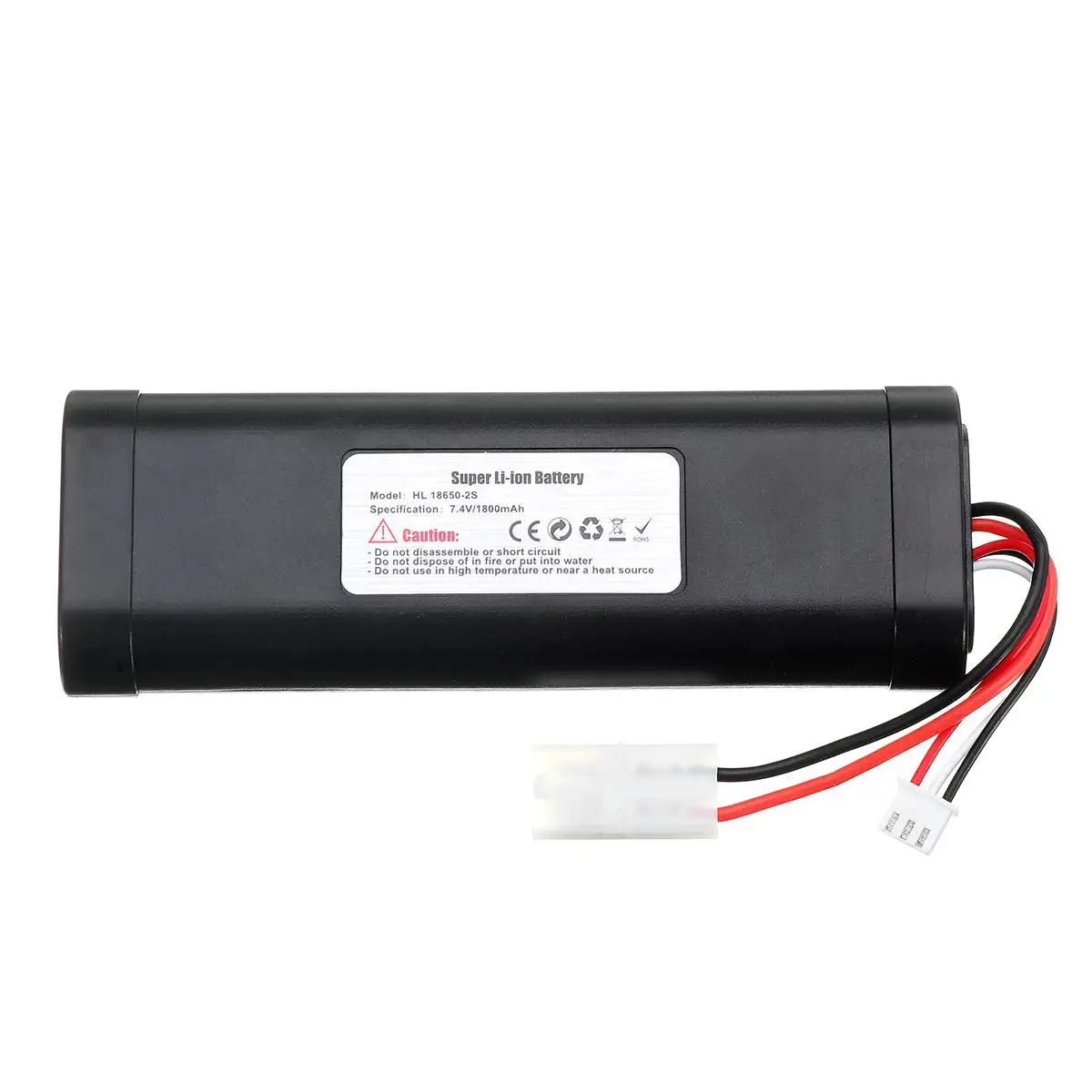 3888-1 7.4V 1800mAh HL-18650-2S Li-PO Battery for Heng Long RC HL3818-1 3889-1 3809 1:16 tank toy Upgrade large capacity L6.2-2P - Color: 3888-1