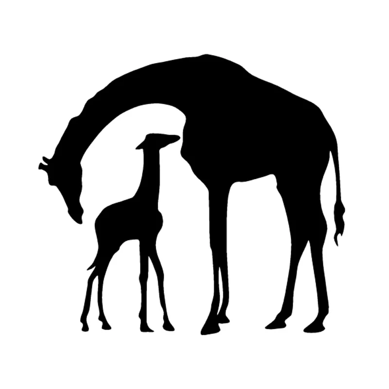 

Giraffe With Baby Fashion Stickers SUV Bumper Laptop Creative Classic personality Car Styling Vinyl Decals