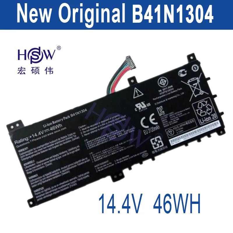 Новый аккумулятор HSW B41N1304 для ноутбука ASUS VivoBook V451L V451LA 14 4 в 46 Вт|Аккумуляторы