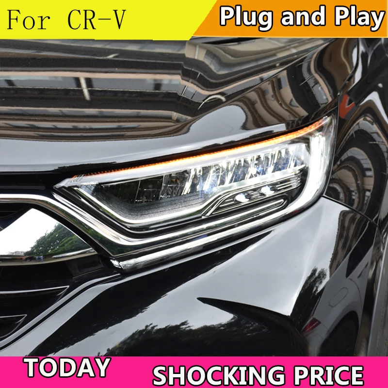 Автомобильный Стайлинг Головной фонарь для CR V фар 2017 2018 CRV светодиодный DRL D2H Hid