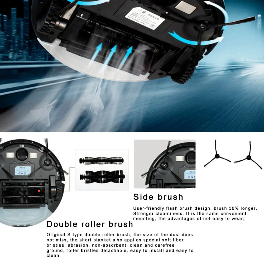 Robot Vacuum Cleaner Wireless Remote Control Smart Plan Auto Charge Timing Reservation Multi-Functional Wet&ampDry Mopping | Бытовая