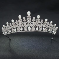 full 5a cz cubic zirconia classic wedding bridal royal tiara diadem crown women girl prom party hair jewelry accessories a00017