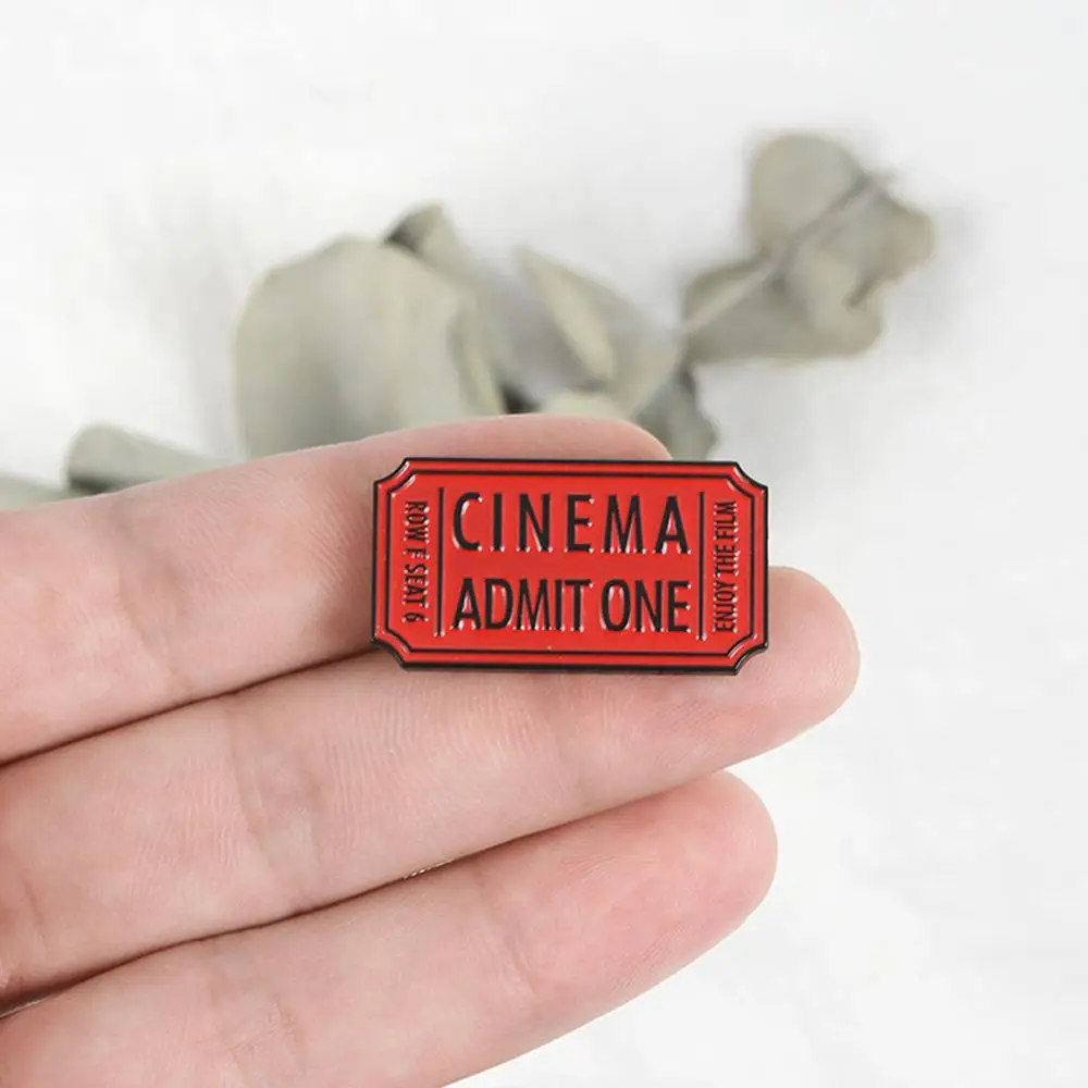 Fashion Enamel Pin Movie Ticket Brooch Lapel Pins Badge Film For Children Backpack Jewelry Gift | Украшения и аксессуары