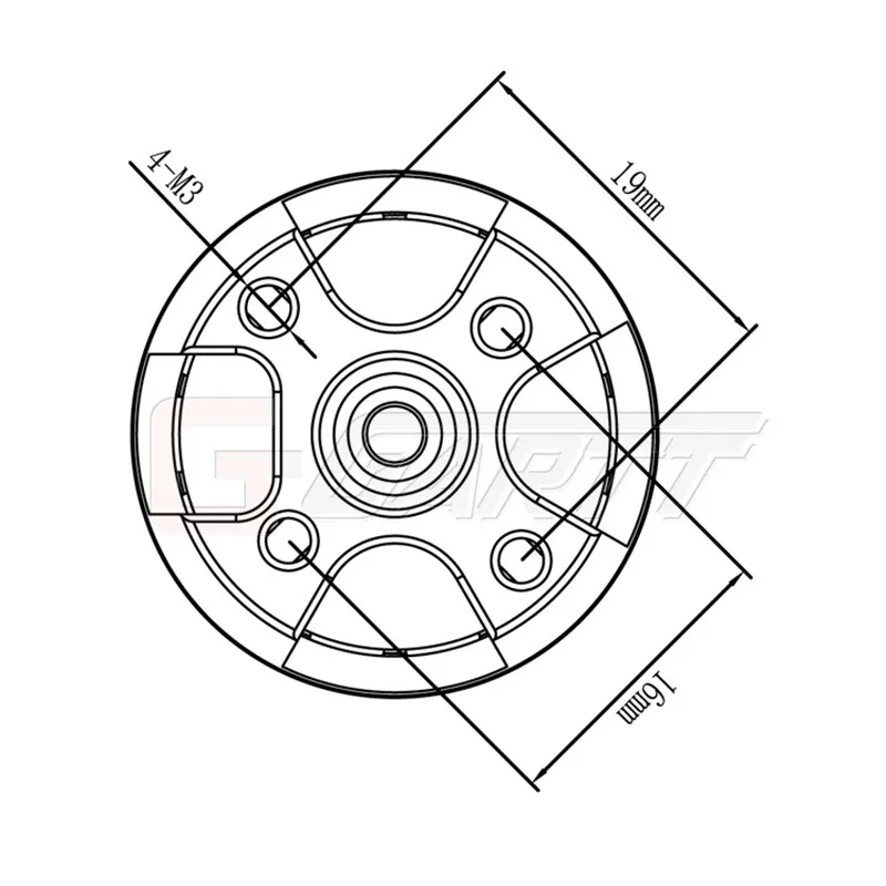 Gartt 2шт CW и CCW ML2212S 920KV 230W двигатель Квадрокоптер F450 X525 RC мультироторный Дрон|outrunner