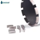 DC-DSCB02 м тип 24x4x10 мм Алмазное корончатое сверло сегменты для мокрого сверления бетона