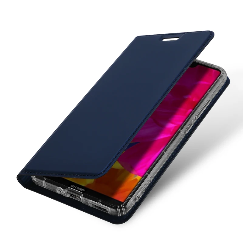 Для Sharp Aquos S3 чехол Dux Ducis кожаный кошелек с застежкой для Чехол Флип Стенд