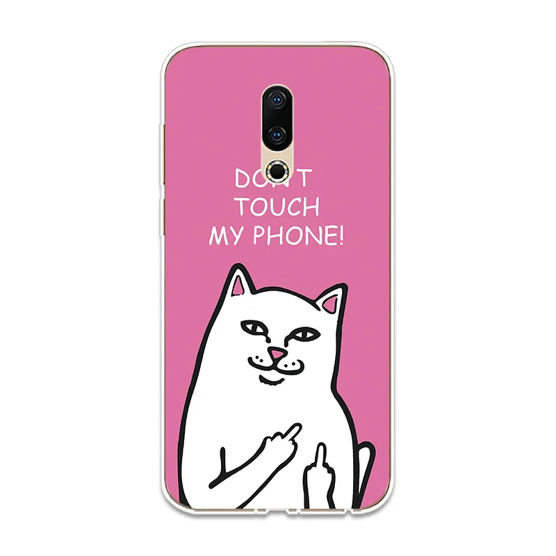 Модный Индивидуальный силиконовый чехол для телефона Couqe Meizu 15 16 Lite Plus 16X Note 8 Pro 6 7X8