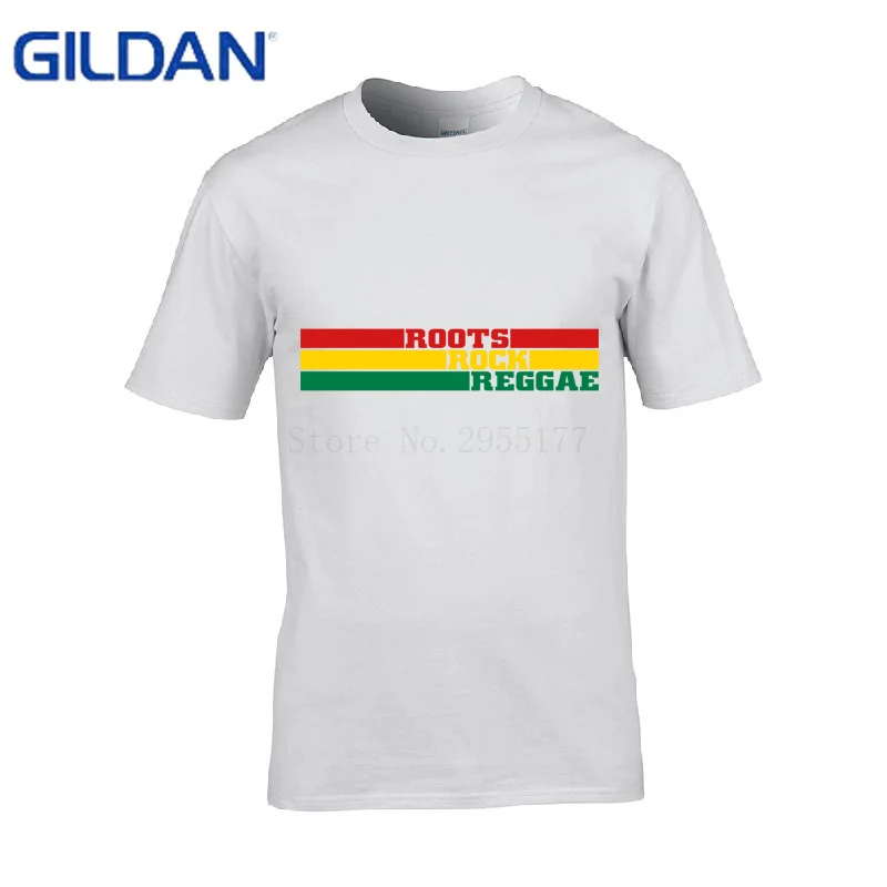 New Arrival Funny t shirts Roots Rock Reggae Summer Style men t-shirts round Neck tshirts Tee Top | Мужская одежда