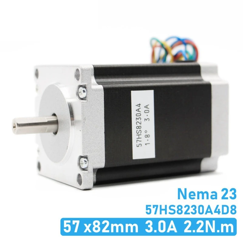 Nema 23 Cnc шаговый двигатель 57x82 мм 3A 2.2N. M D = 8 315Oz-In Nema23 фрезерный станок с ЧПУ