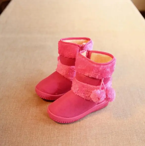 2015 детская Девичьи зимние сапоги Обувь для мальчиков ботинки осень зима теплые