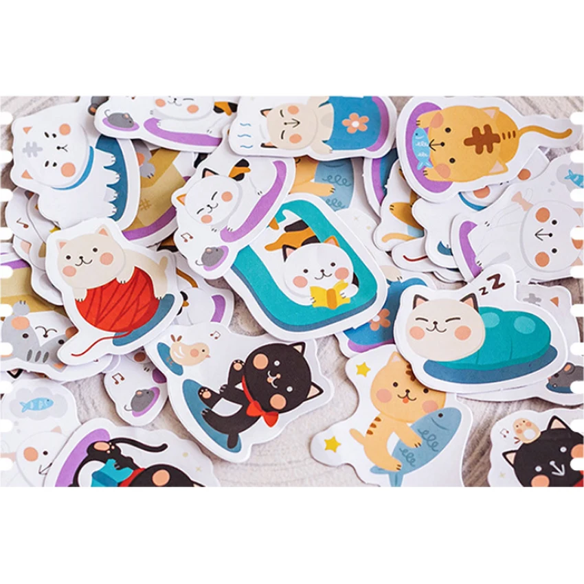 45 шт./кор. Kawaii дом кошка мини бумажный стикер Дневник в стиле Скрапбукинг Декоративные DIY стикер s канцелярские принадлежности