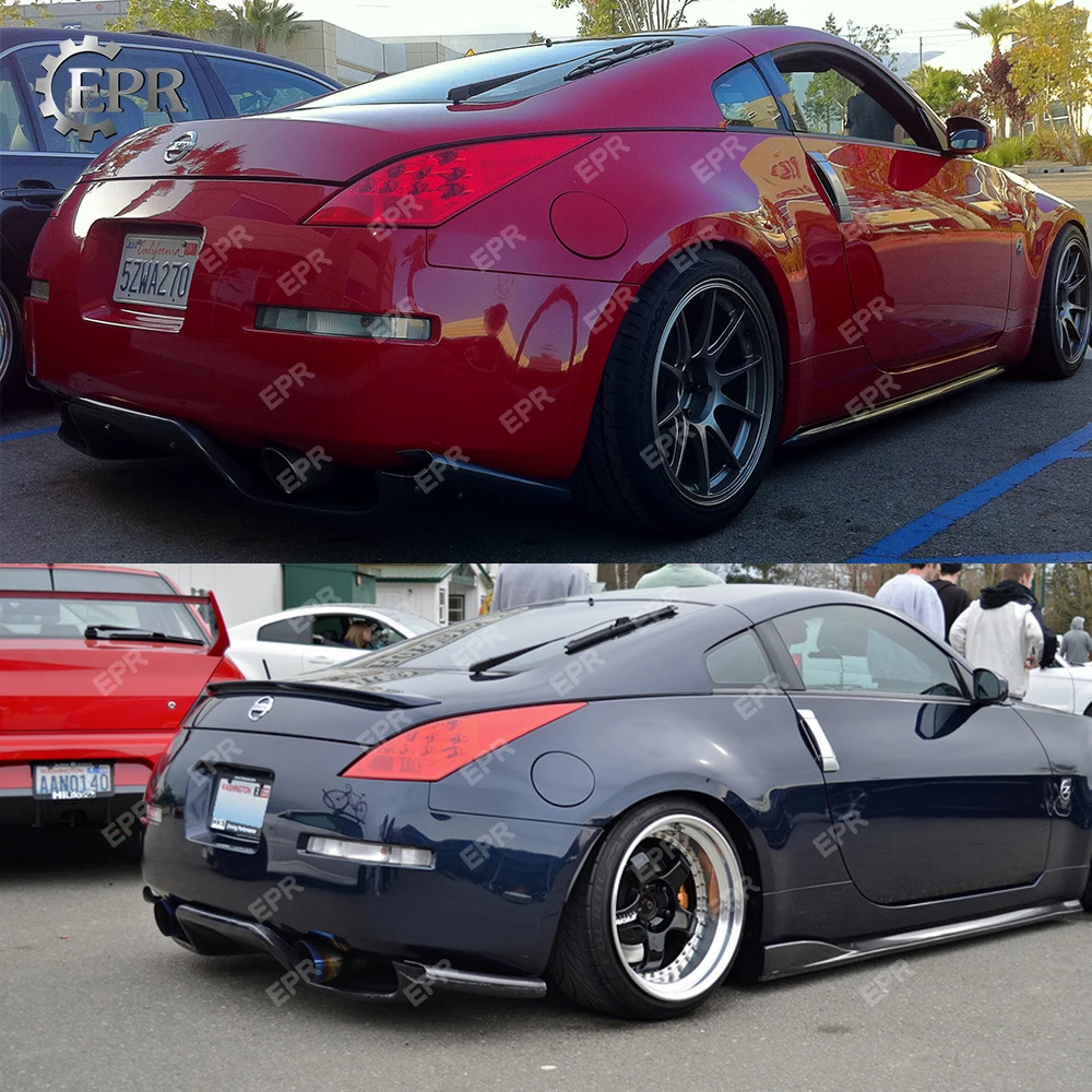 Для Nissan Z33 350Z(2003-2008) Стекловолокно Infiniti G35 Coupe 2D JDM TS стиль Стекловолокно Задний диффузор(с фитингом) для 350Z